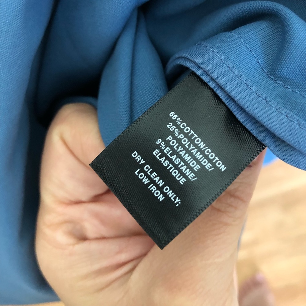 Lafayette Blue Front Zipper Dress - Picture 6 of 7